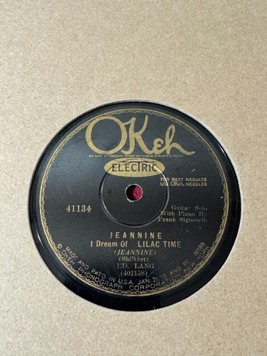 78rpm jazz guitar eddie lang - 78rpm,,