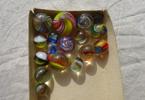 Vintage marbles glass - vintage,