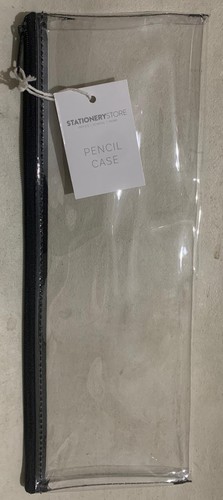 Clear pencil case - clear, large
