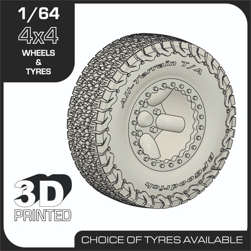 Scale 4x4 wheels - scale, tyres