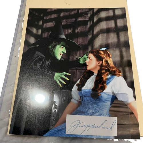 Judy garland signed - judy, autograph