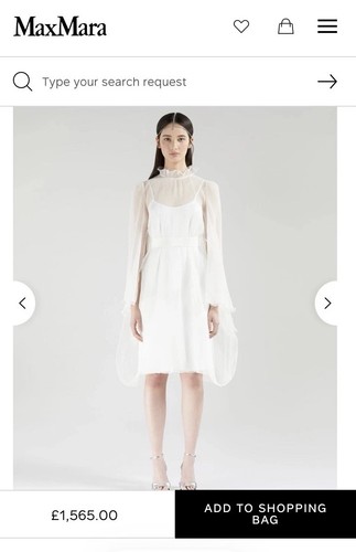 Max mara wedding dress current - wedding,