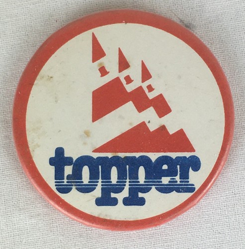 Vintage pin badge topper - badge,