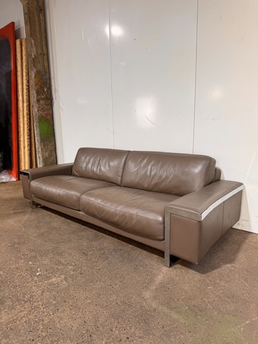 Roche bobois beige leather - bobois,