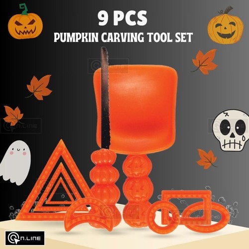 9pcs halloween pumpkin - halloween, carving