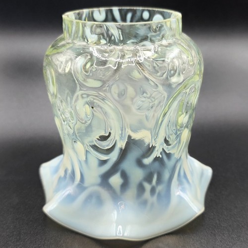 Victorian vaseline glass oil - glass,
