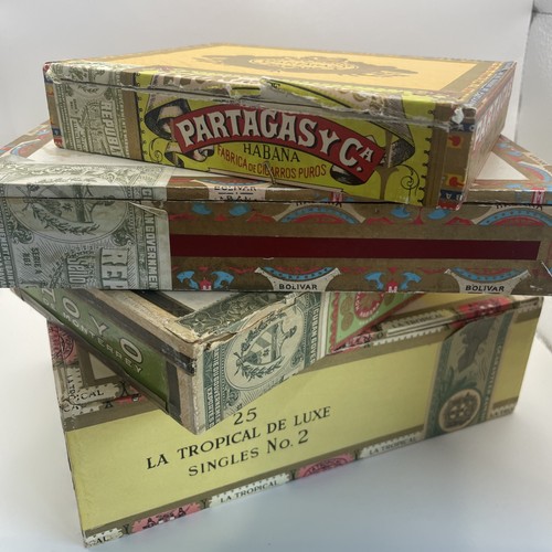 Vintage cigar boxes - x, 4