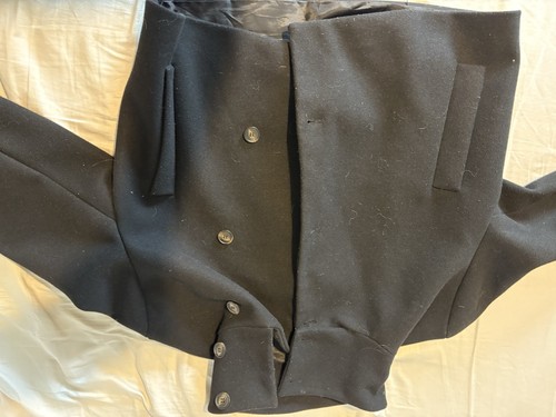 Zara women black pea coat - pea,