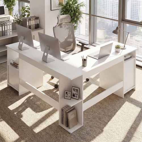 Farmhouse computer corner desk - farmhouse,