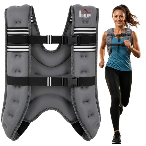 Homcom 8kg weighted vest with - weighted,