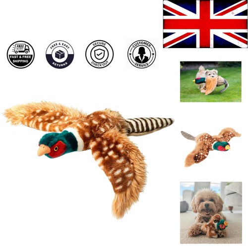 Elegant pheasant plush dog toy - pheasant,