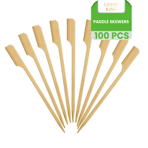 Bamboo paddle skewers - skewers, bbq