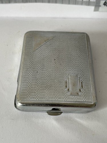 Vintage chrome metal cigarette - chrome,