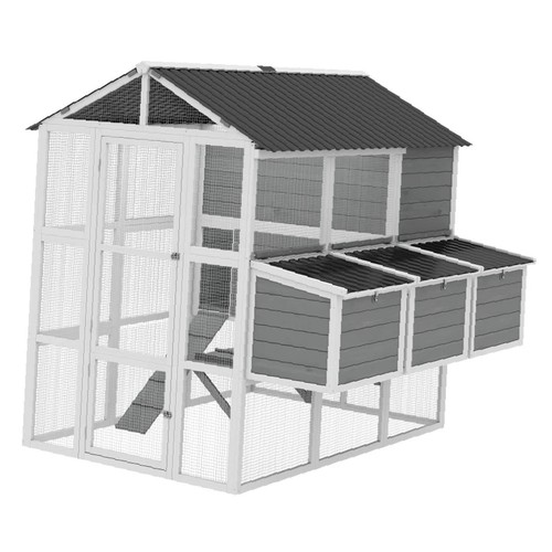 Durable wooden chicken coop - chicken,
