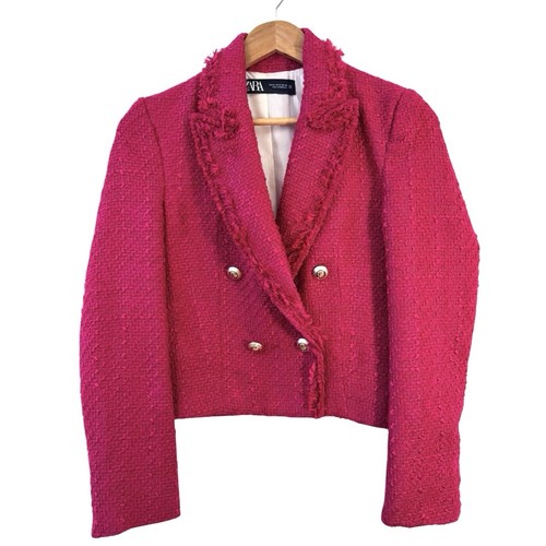 Zara tweed blazer size - zara,
