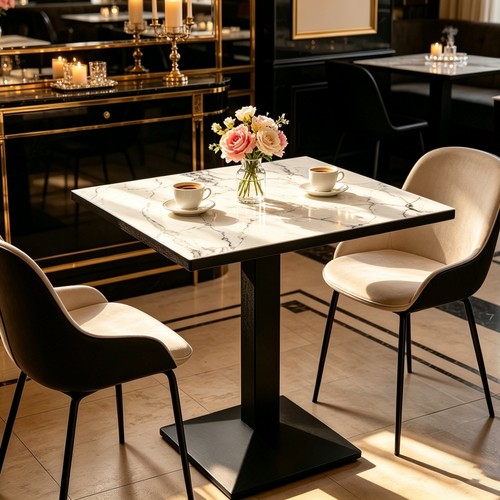 60x76cm square pedestal dining - pedestal,