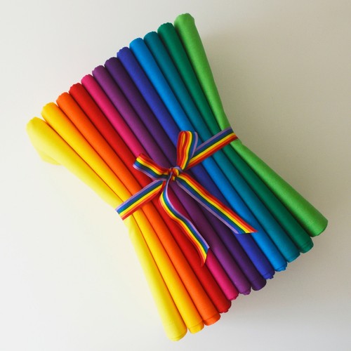 Brights rainbow 100 cotton - 12,