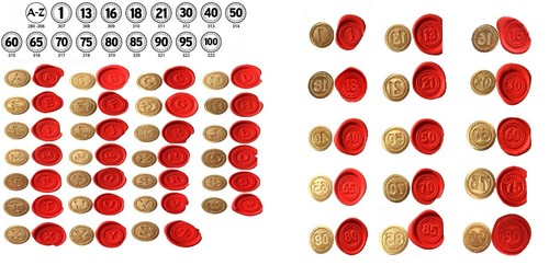 Wax stamp seal alphabet - stamp,
