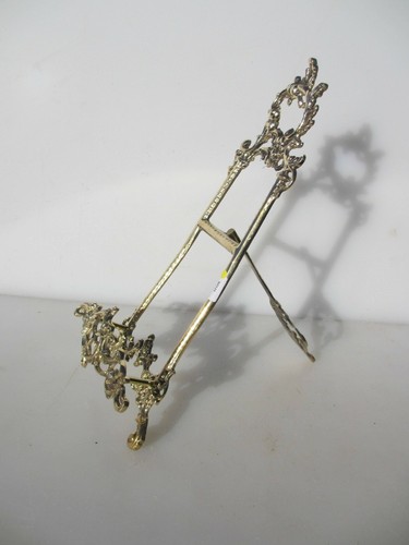 Brass easel picture stand - picture,