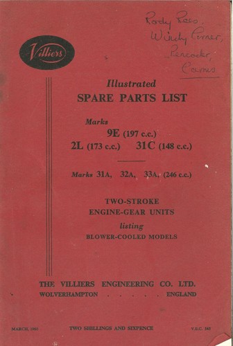 Villiers motorcycle motorbike - villiers,