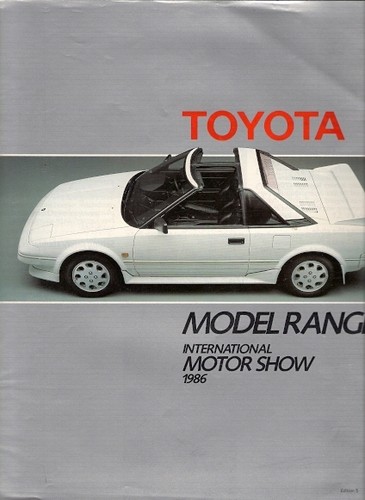 Toyota range motorshow 1986 - toyota, uk