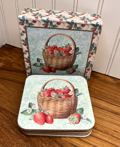 Strawberry basket cork - strawberry,