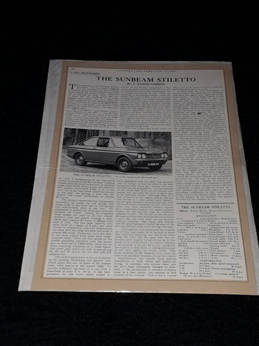 1968 sunbeam stiletto - stiletto,