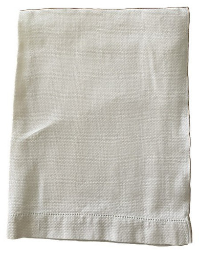 Vintage linen guest hand towel - vintage,