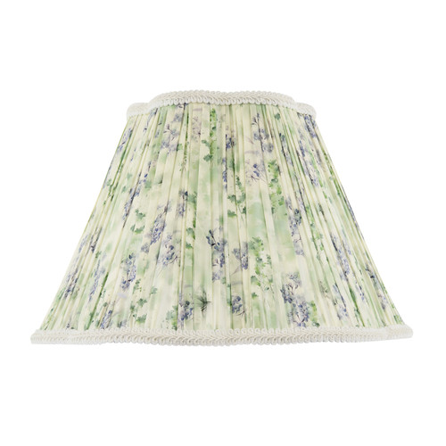 Green and blue floral - blue,