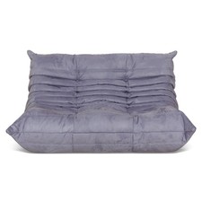 Ligne Roset Togo Fabric Two Seater Grey Denver 391 Sofa Couch