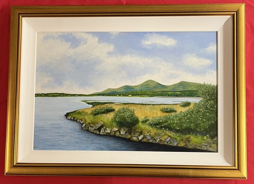 Original irish art oil - art, on
