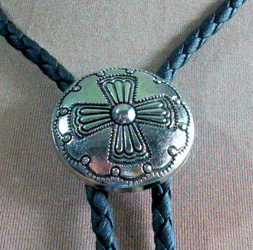 B33 western bolo - tie, silver