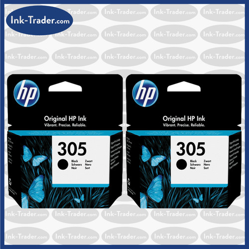 Original 305 black ink - original, hp