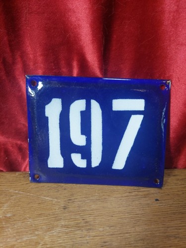 Vintage french enamel door - enamel,