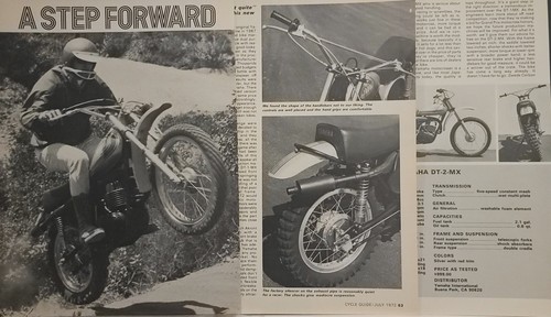 1972 yamaha dt2 250 - mx,