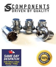 Locking Wheel Nut Set Fit Jaguar XF XE X-Type F-TYPE S-TYPE X152 X400 Silver