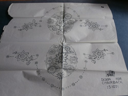Vintage embroidery transfers