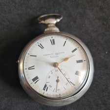 Antique silver pair cased