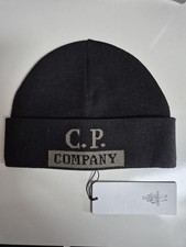 CP Company Black Beanie Hat