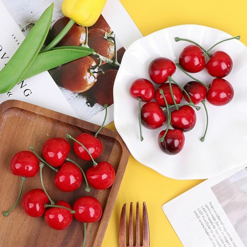 Artificial cherries fake fruit - cherries,