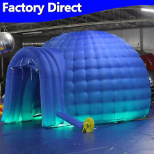 13ft Inflatable Igloo Dome Tent With LED Lights Outdoor Dome Tent for Party