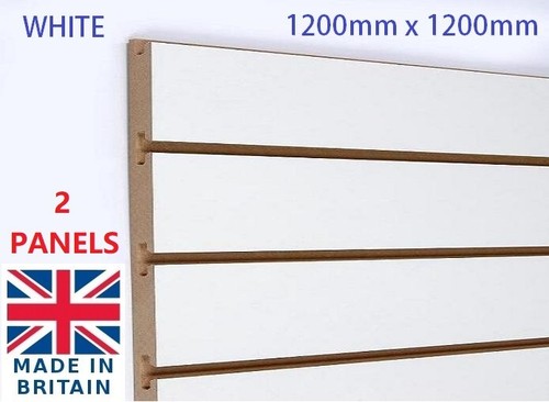 White slatwall 1200mm x - 2,