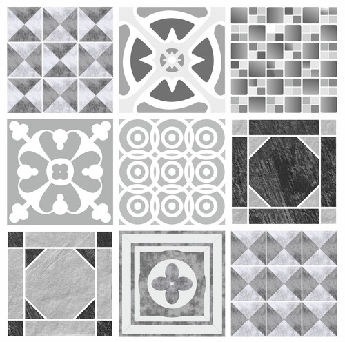 Mosaic tile stickers transfers - mosaic,