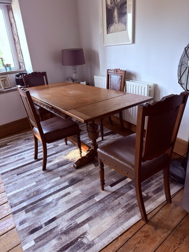 Solid oak refectory table - oak,