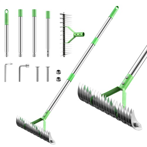 Aerator scarifier with handle - aerator,