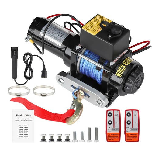 4500lb 12v electric winch - 12v,