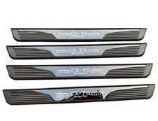 For 2025 Mazda CX-70 Car Accessories Black Door sill protectors Guard Trim 4pcs