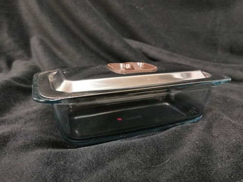 Pyrex style lidded - pyrex, glass