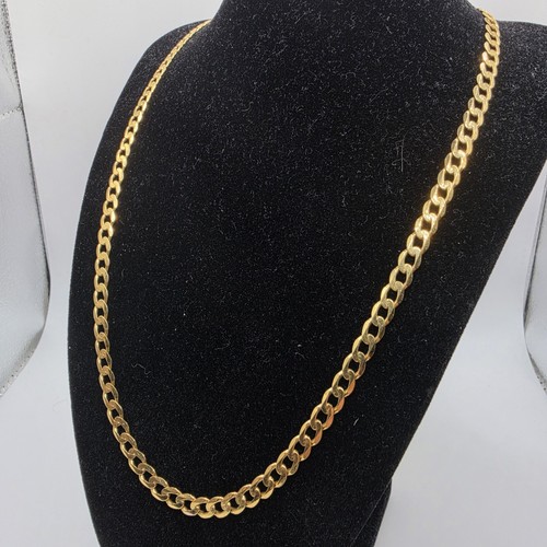 9ct gold curb chain - curb,