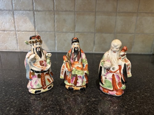 Set vintage chinese deity - of,